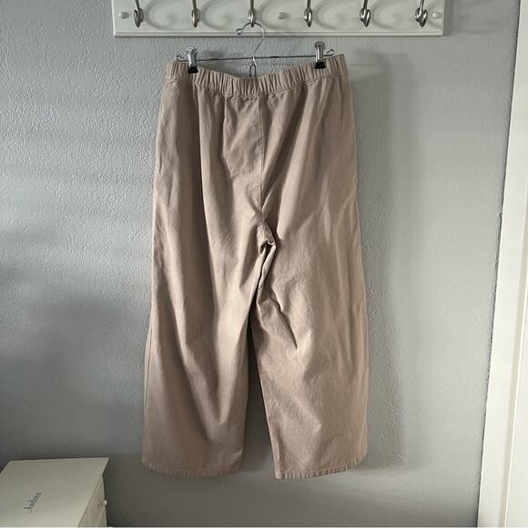 Eileen Fisher Cotton Hemp Stretch Wide-Leg Pant - Picture 6 of 8